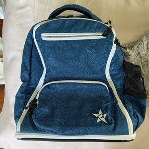 Rebel Athletic Blue Sparkle Backpack LIKE NEW